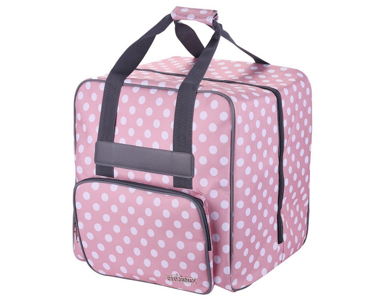 Phönix Nähmaschinentasche Phönix Overlocktasche Polka Dots rosa von Phönix