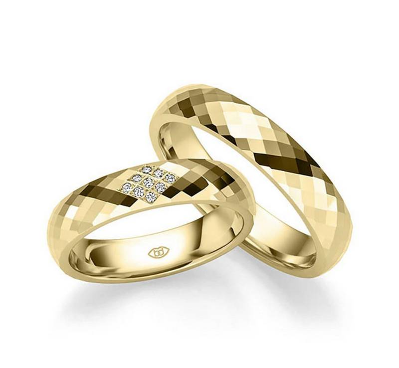 Phönix Trauring Schmuck Geschenk Partnerring Ehering Goldring, Made in Germany - wahlweise mit oder ohne Zirkonia von Phönix