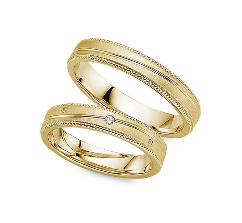 Phönix Trauring Schmuck Geschenk Partnerring Ehering Goldring, Made in Germany - wahlweise mit oder ohne Zirkonia von Phönix