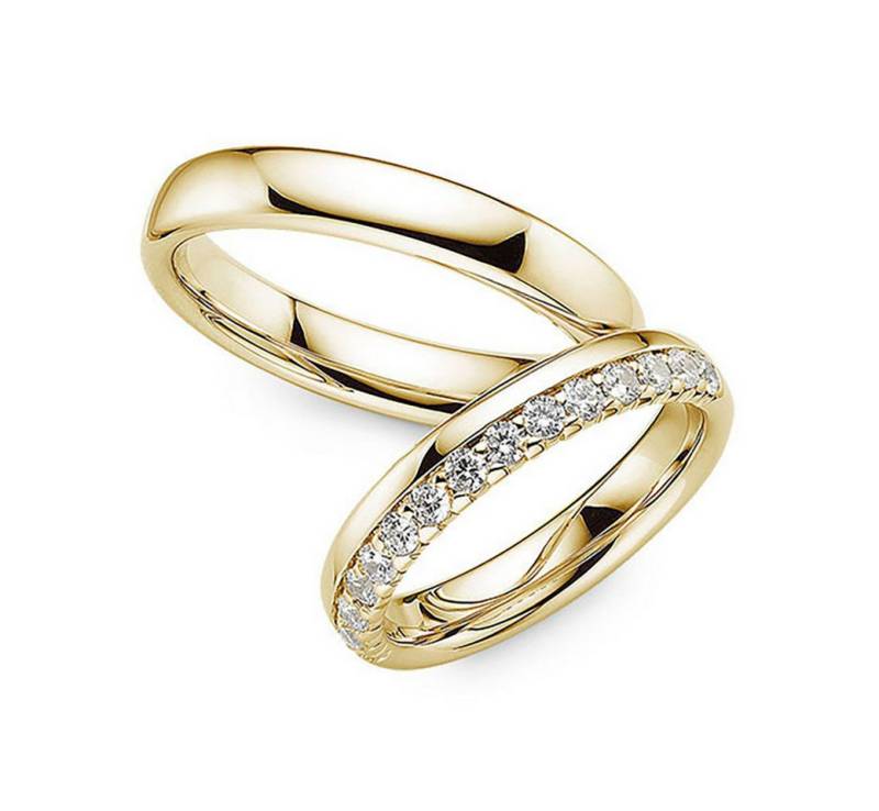 Phönix Trauring Schmuck Geschenk Partnerring Ehering Goldring, Made in Germany - wahlweise mit oder ohne Zirkonia von Phönix