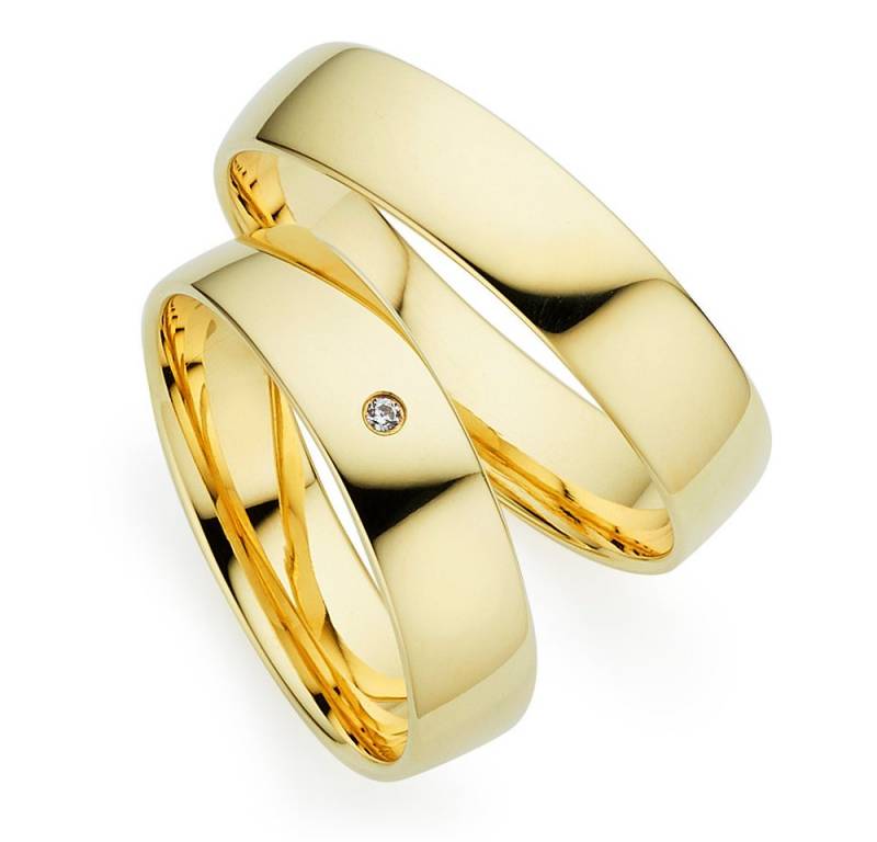 Phönix Trauring Schmuck Partnerring Ehering Verlobungsring Freundschaftsring, Made in Germany - wahlweise mit oder ohne Brillant von Phönix