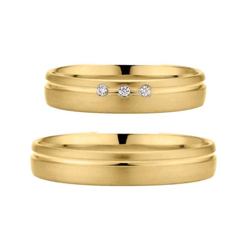 Phönix Trauring Schmuck Partnerring Ehering Verlobungsring Freundschaftsring, Made in Germany - wahlweise mit oder ohne Brillant von Phönix