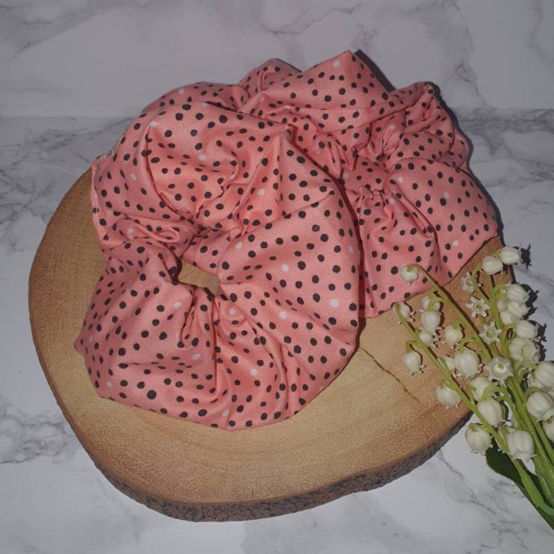 Pfirsich Dot Scrunchie von PhoenixFaie