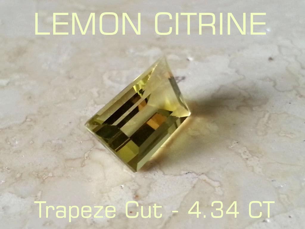 Edelstein Zitrone Citrin 3.43 Ct Trapezschnitt - Reduziert Versandkostenfrei Edelstein Zitrone Citrin 3.43 Ct Trapezschnitt - Reduziert Versandkostenfrei von PhoenixRisingUltd