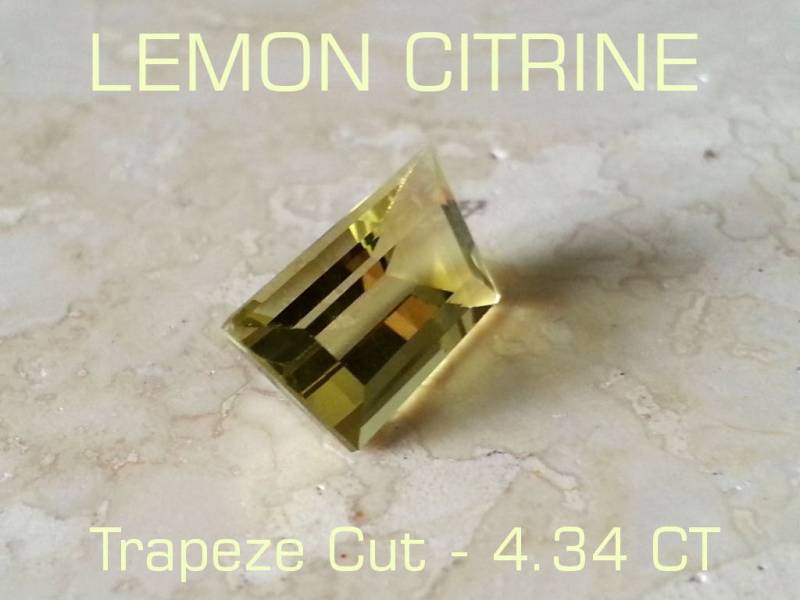 Edelstein Zitrone Citrin 3.43 Ct Trapezschnitt - Reduziert Versandkostenfrei Edelstein Zitrone Citrin 3.43 Ct Trapezschnitt - Reduziert Versandkostenfrei von PhoenixRisingUltd