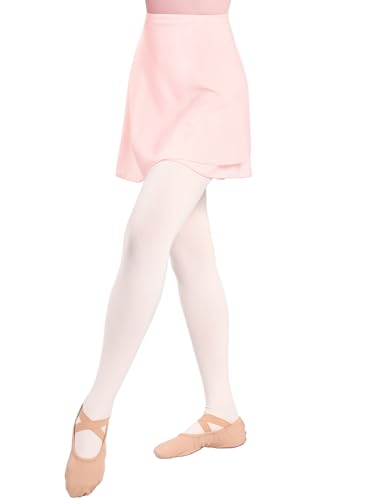 Phoeswan Tanzröcke für Mädchen & Damen, Ballett-Chiffon-Wickelrock mit Bindebändern, Ballettrosa - Erwachsene, Klein von Phoeswan