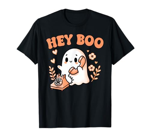 Hey Boo Ghost Girl Calling Phone Halloween Spooky Boo JEE T-Shirt Hey Boo Ghost Girl Calling Phone Halloween Spooky Boo JEE T-Shirt von Phone Case Halloween Ghost Hey Boo Halloween Shirt