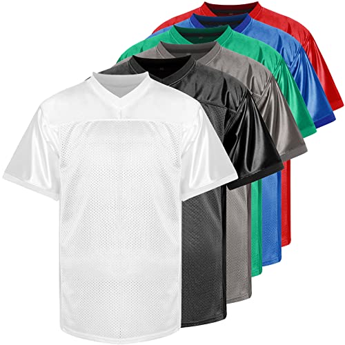 Phoneutrix Blank Fußball Trikot Sport T-Shirt Hip Hop Trikot für Party, Weiß, Mittel von Phoneutrix