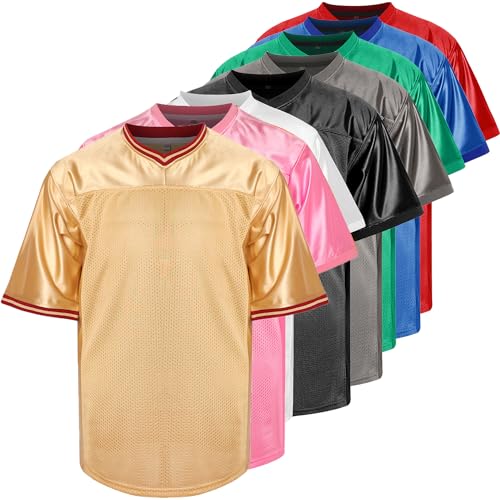 Phoneutrix Leere Fußballtrikot, Sport T-Shirt Hip Hop Trikot für Party, Gold, Klein von Phoneutrix