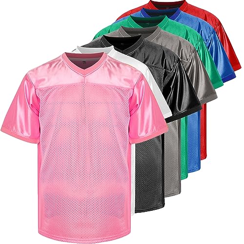 Phoneutrix Leere Fußballtrikot, Sport T-Shirt Hip Hop Trikot für Party, Pink, 3X-Groß von Phoneutrix