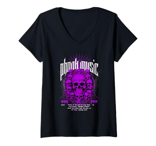 Damen Ästhetik der Phonk-Musik T-Shirt mit V-Ausschnitt Damen Ästhetik der Phonk-Musik T-Shirt mit V-Ausschnitt von Phonk-Merch