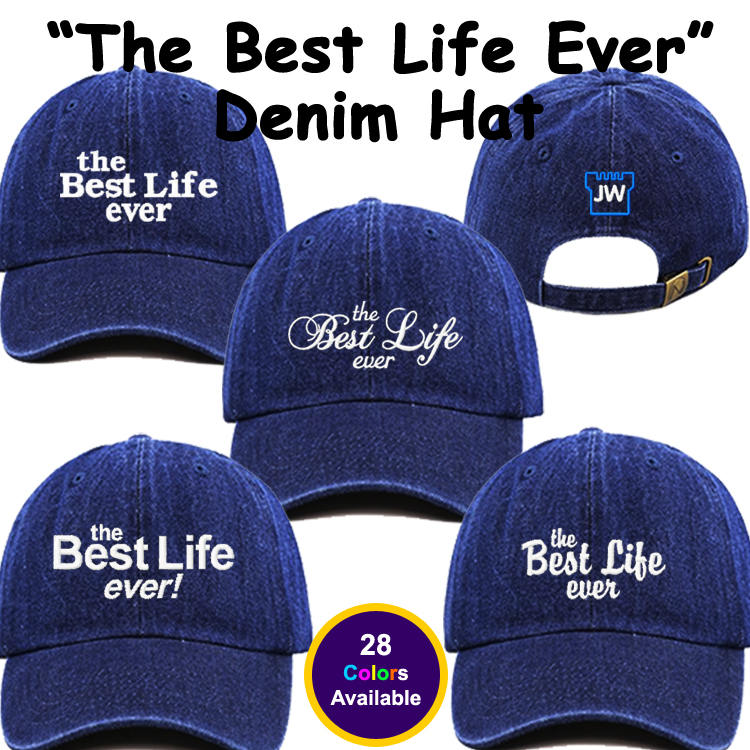 The Best Life Ever Denim Dad Hat, Jehovah Es Witness, Jw Organization von PhotoGiftMarket
