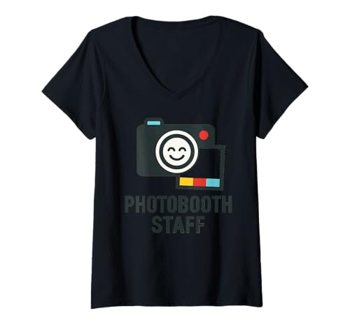 Damen Photobooth Geschäftspersonal T-Shirt mit V-Ausschnitt Damen Photobooth Geschäftspersonal T-Shirt mit V-Ausschnitt von Photobooth staff