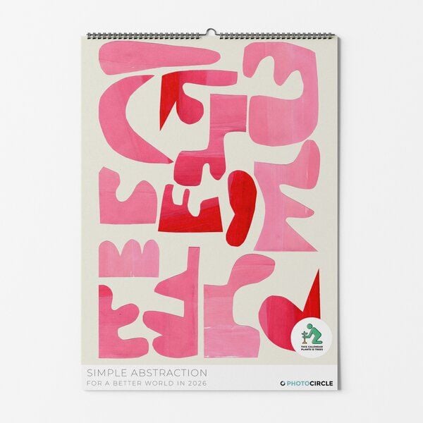 Photocircle Abstrake Kunst Wandkalender 2026 – Simple Abstraction von Photocircle
