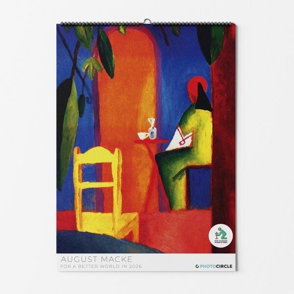 Photocircle August Macke Kalender 2026 / Kunstkalender Mackes Expressionismus Postern von Photocircle