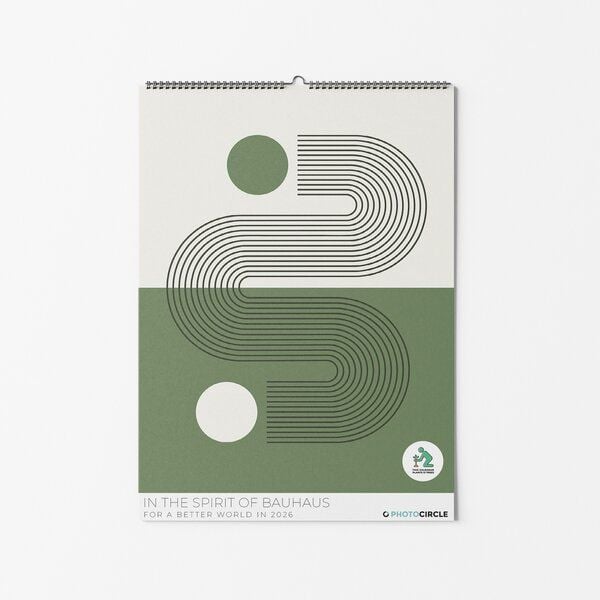 Photocircle Bauhaus Kalender 2025 / Wandkalender mit ikonischen Bauhaus Designpostern von Photocircle