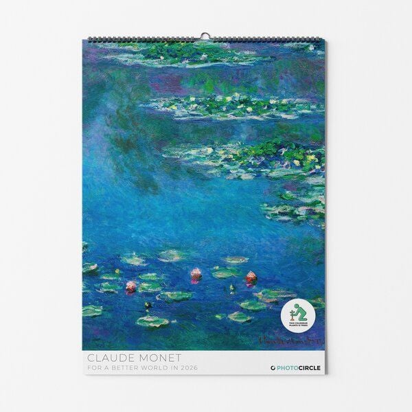 Photocircle Claude Monet Kunstkalender 2026 / Der Impressionissmus Wandkalender mit Monets Seerosen von Photocircle