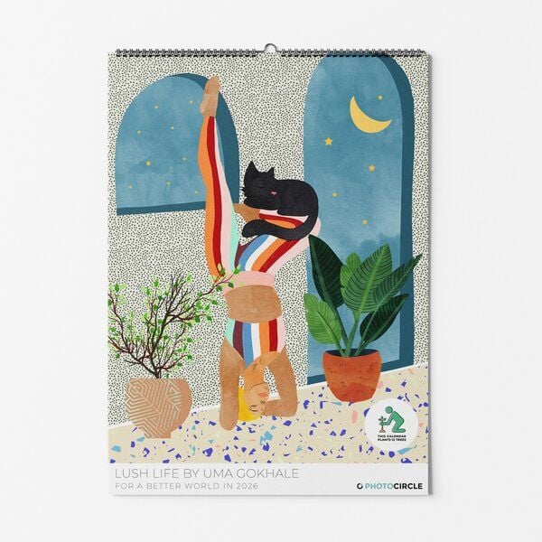 Photocircle Lush Life Design Wandkalender 2026 mit tropisch-verträumten Postern von 83 Oranges / Uma Gokhale von Photocircle