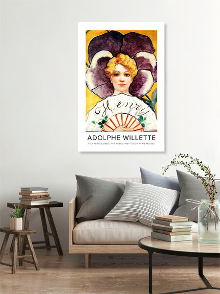 Photocircle Poster / Leinwandbild - Adolphe Willette: À la Pensée von Photocircle