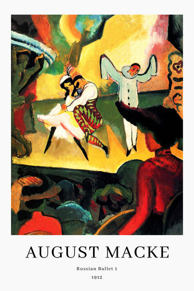 Photocircle Poster / Leinwandbild - August Macke: Russisches Ballett - Ausstellungsposter von Photocircle