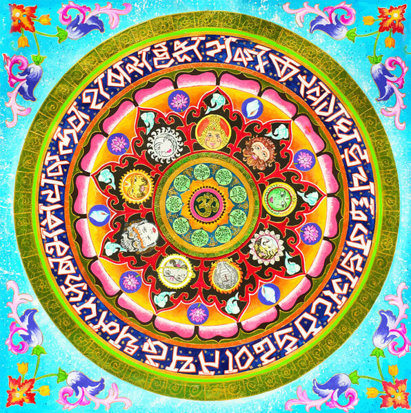 Photocircle Poster / Leinwandbild - Chakra Mandala von Photocircle