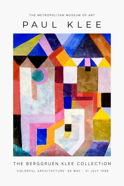 Photocircle Poster / Leinwandbild - Colorful Architecture by Paul Klee von Photocircle