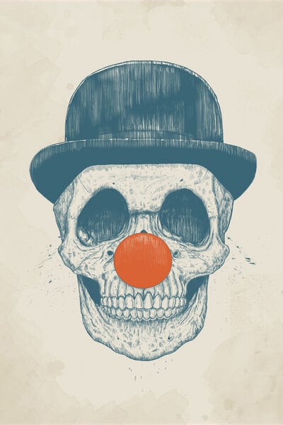 Photocircle Poster / Leinwandbild - Dead clown von Photocircle