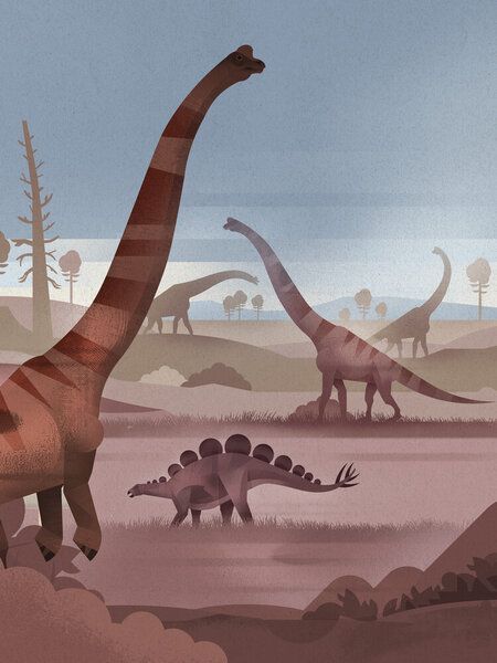 Photocircle Poster / Leinwandbild - Dinosaurier-Tal von Photocircle