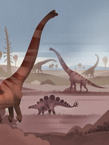 Photocircle Poster / Leinwandbild - Dinosaurier-Tal von Photocircle