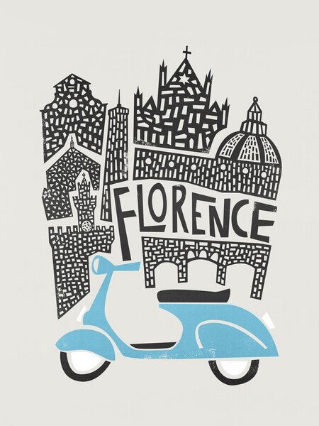 Photocircle Poster / Leinwandbild - Florence Cityscape von Photocircle