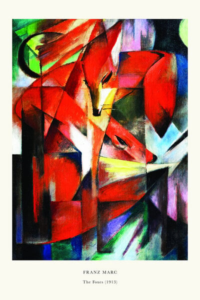 Photocircle Poster / Leinwandbild - Franz Marc - Füchse von Photocircle