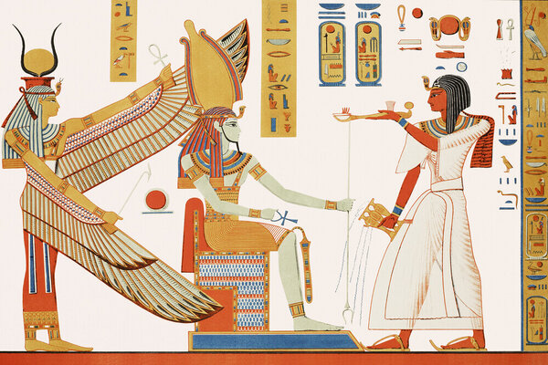 Photocircle Poster / Leinwandbild - Gemälde aus dem Grab von Ramses IV von Photocircle