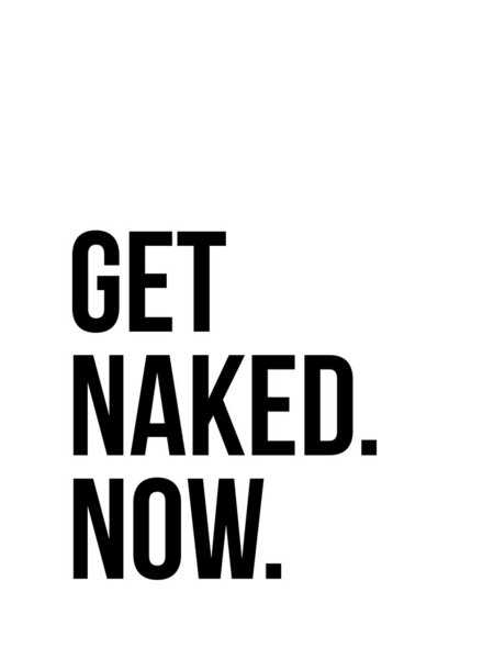 Photocircle Poster / Leinwandbild - Get Naked No7 von Photocircle