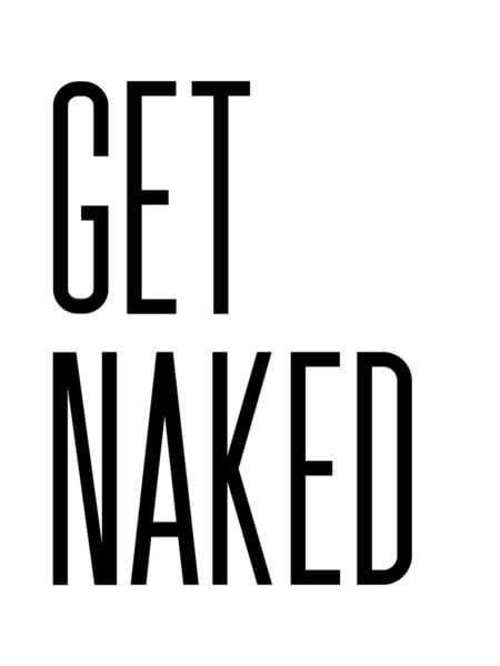 Photocircle Poster / Leinwandbild - Get Naked No8 von Photocircle