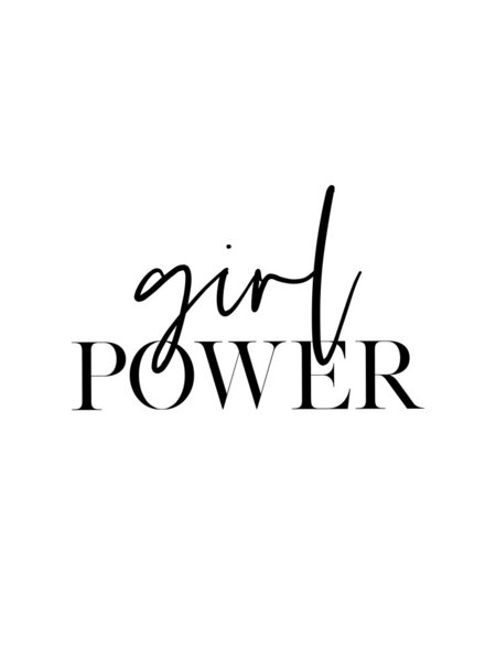 Photocircle Poster / Leinwandbild - Girl Power von Photocircle