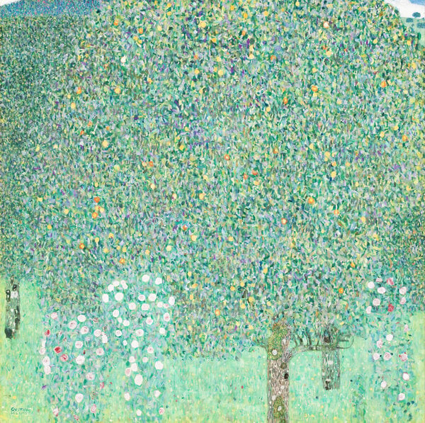 Photocircle Poster / Leinwandbild - Gustav Klimt: Rosen unter Bäumen von Photocircle