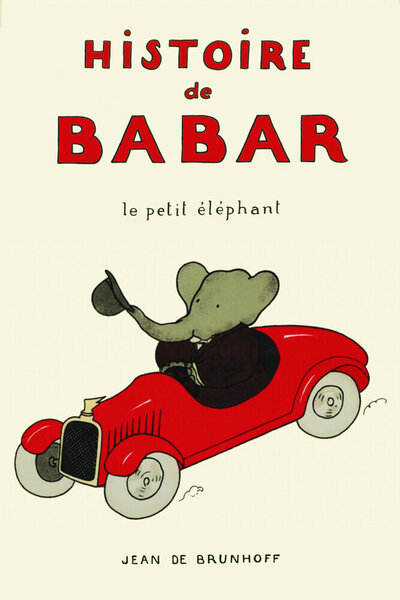 Photocircle Poster / Leinwandbild - HIstoire de Babar le petit élefant von Photocircle