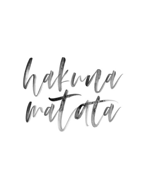 Photocircle Poster / Leinwandbild - Hakuna Matata No5 von Photocircle