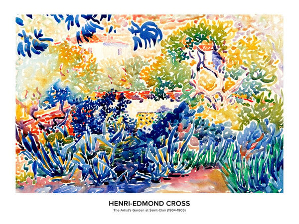 Photocircle Poster / Leinwandbild - Henri-Edmond Cross: Der Garten des Künstlers in Saint-Clair - Ausst.p. von Photocircle