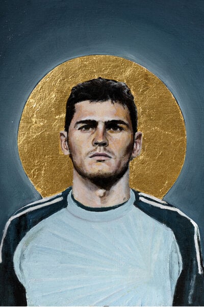 Photocircle Poster / Leinwandbild - Iker Casillas von Photocircle