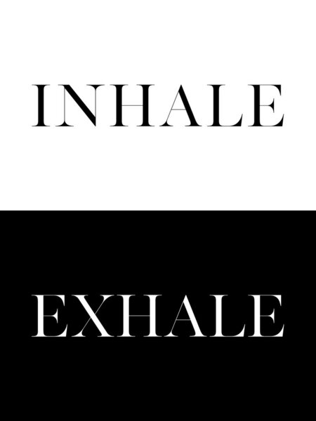 Photocircle Poster / Leinwandbild - Inhale Exhale No7 von Photocircle