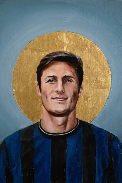 Photocircle Poster / Leinwandbild - Javier Zanetti von Photocircle