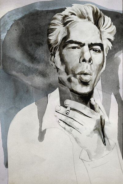 Photocircle Poster / Leinwandbild - Jim Jarmusch von Photocircle