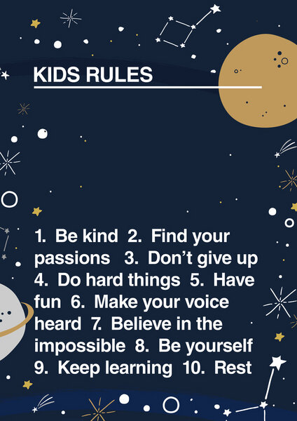 Photocircle Poster / Leinwandbild - Kids Rule von Photocircle