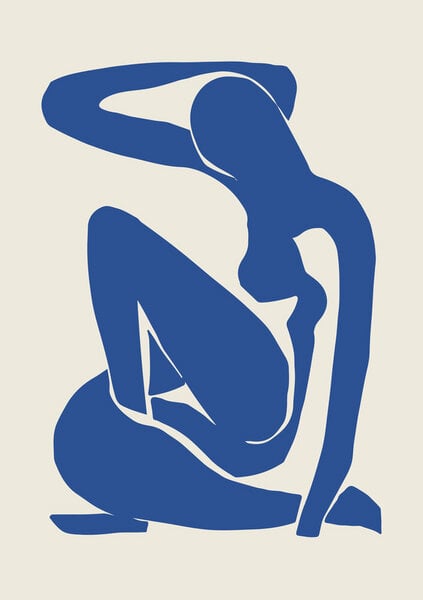 Photocircle Poster / Leinwandbild - Matisse – Woman in Blue von Photocircle