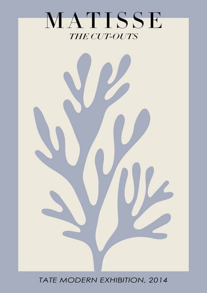 Photocircle Poster / Leinwandbild - Matisse –  botanisches Design violett / beige von Photocircle