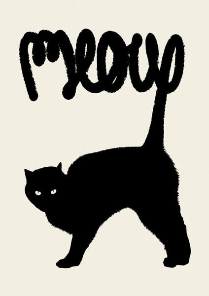 Photocircle Poster / Leinwandbild - Meow von Photocircle