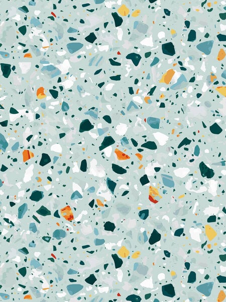 Photocircle Poster / Leinwandbild - Mint Terrazzo von Photocircle