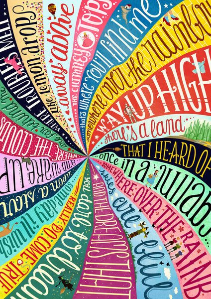 Photocircle Poster / Leinwandbild - Over The Rainbow Wizard of Oz von Photocircle