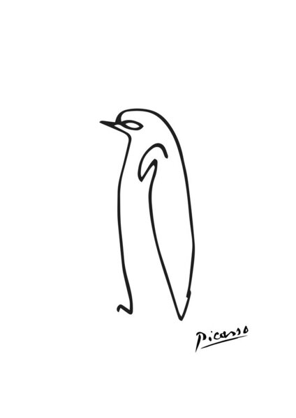 Photocircle Poster / Leinwandbild - Picasso Pinguin von Photocircle